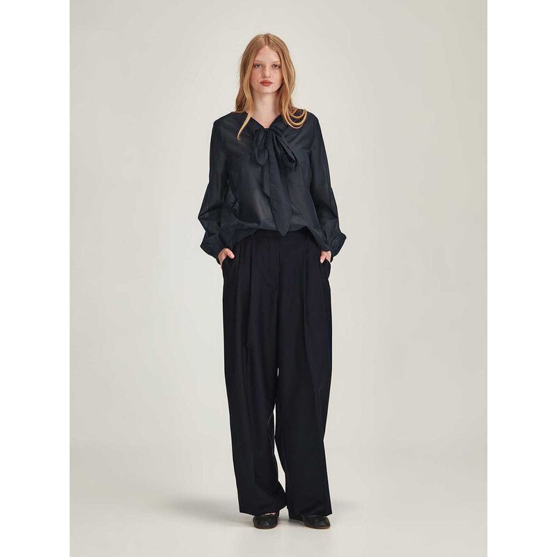 Caroline Sills Tie Neck Blouse image number 3